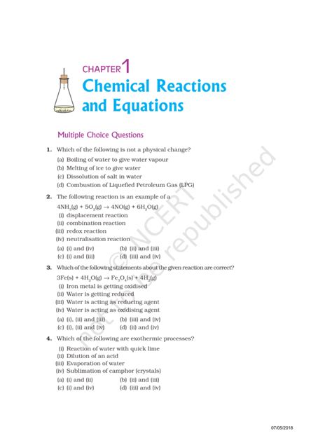 NCERT Exemplar Class 10 Science Chapter 1 - eSaral