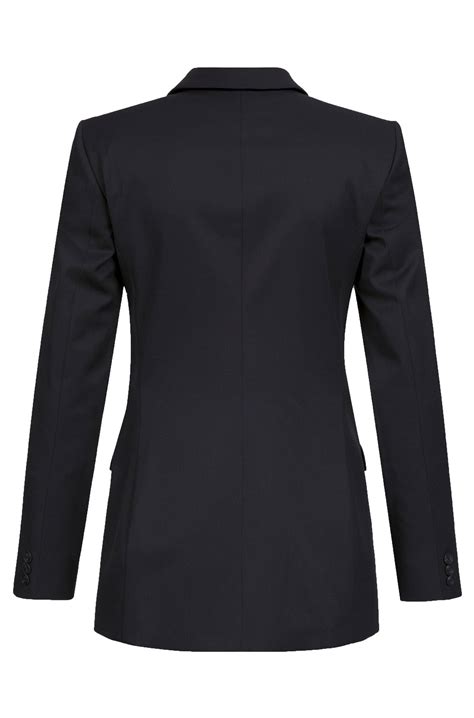 Ladies long blazer BASIC regular fit | black | 46 | 1414_7000_010_02_46