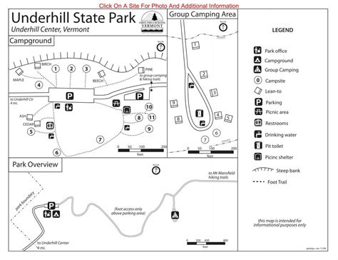 Underhill State Park Interactive Campground Map & Guide (pdf)