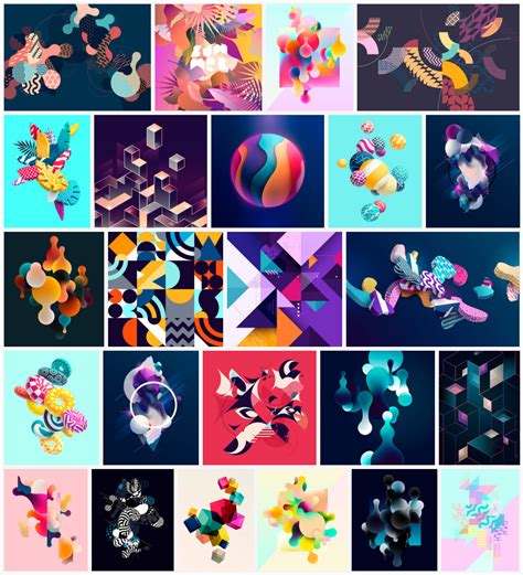 Geometric Abstract Vector Graphics 的图像结果