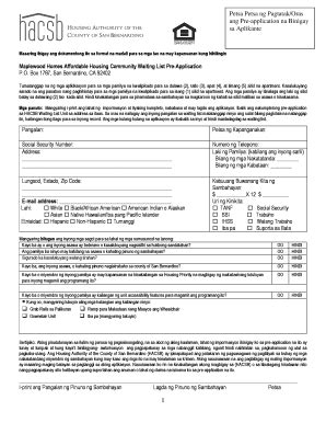 Fillable Online Affordable Housing - Maplewood 7-10-13 - Tagalog Fax ...