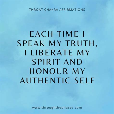 45 Powerful Throat Chakra Affirmations to Speak Your Truth - Through ...