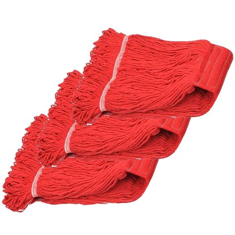 Esuphands 3-Pack Universal Corded Cotton Mop Head, Heavy Duty ...