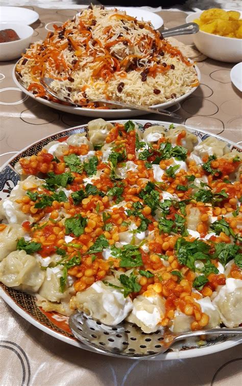 Qabeli Palau and Mantu😍😋♥️ | Essen und trinken rezepte, Afghanisches ...