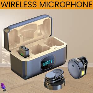 GUGGU Q8 Wireless Lavalier Microphone with Magnetic Clip For Vlogging ...