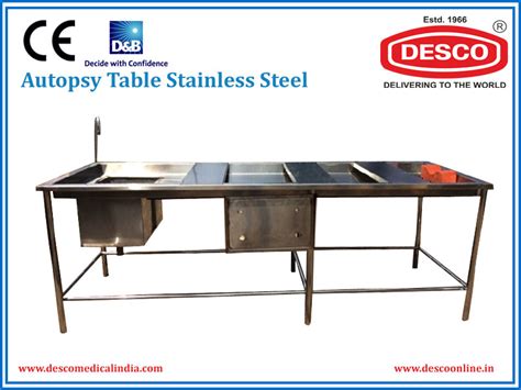 Autopsy Mortuary Table and Standard Morgue Table Manufacturer India