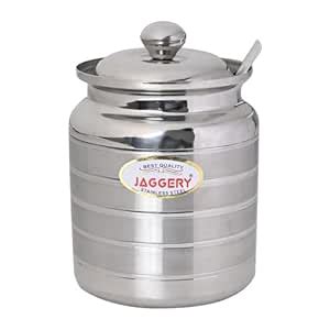 JAGGERY Stainless Steel Ghee Oil Pot Container Kitchen Storage ...