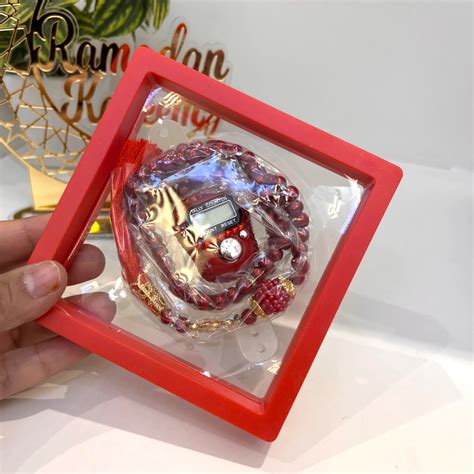 Red Transparent Tasbeeh Combo | Islamic Gifts Online – Hadiyah Gifting