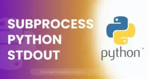 Subprocess.call Python 的图像结果