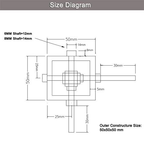 Buy PGFUN 1:10 Right Angle Worm Gearbox 90° Angle Drive Steering Gear ...
