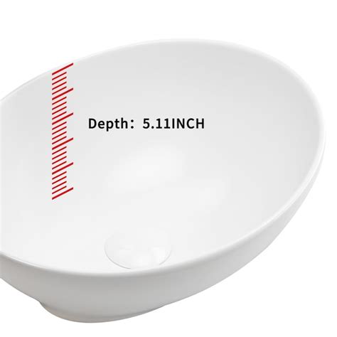 Sir Faucet Ceramic 16.14 Drop-in Round Farmhouse White Bathroom Sink in ...