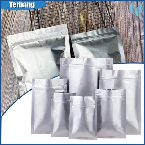 Jual 100 Pcs Plastik Klip Full Alumunium Foil Flat | Alumunium Foil ...