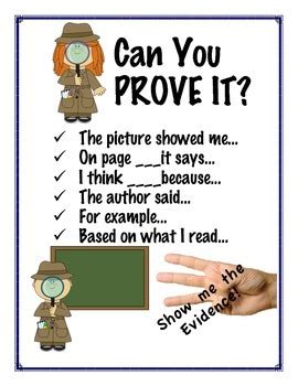 How to find evidence student poster by Sumrall in Second | TPT