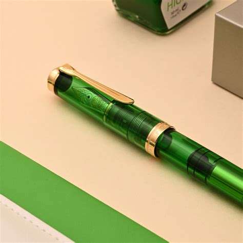 Pelikan M800 Green Demonstrator Fountain Pen | Shop Online | Pelikan ...