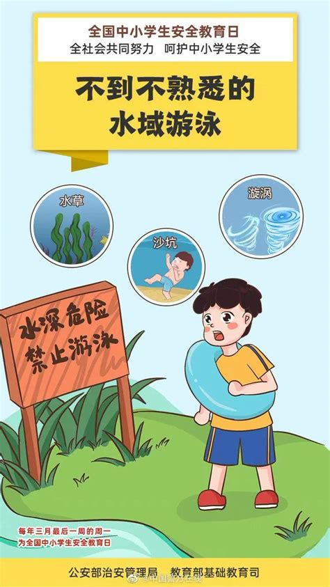 夏季安全教育暑期防溺水手机海报海报模板下载-千库网