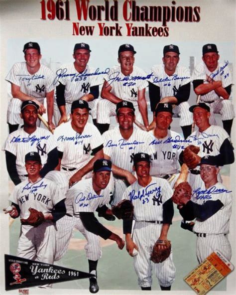 Lot Detail - 1961 WS Champion New York Yankees Multi-Signed 16 x 20 ...