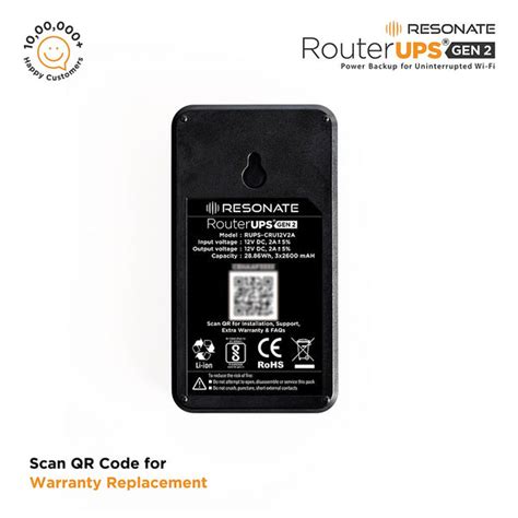 Buy RESONATE RouterUPS Classic Gen2 CRU12V2A | Mini UPS for WiFi Router ...