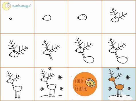 Easy Drawing Of A Reindeer - Drawing Improvement Challenges