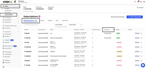How to sort the subscription/recurring invoices as per the upcoming ...