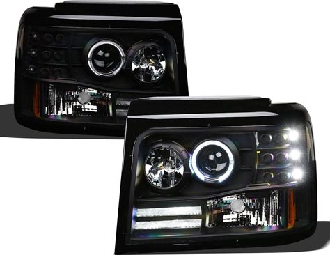 Buy Stehlen 642167822813 DRL Halo LED Light Bar Projector Headlights 1 ...