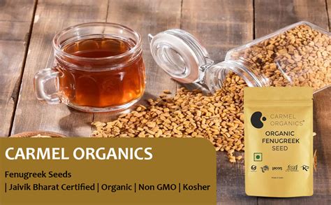 CARMEL ORGANICS Fenugreek Seed/Methi Seeds (Whole, 340 Grams) For Your ...