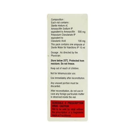 Augpen 600mg Dry Vial Of 1 Powder For Injection: Uses, Side Effects ...