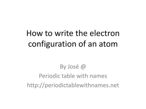Image result for How to Write Full Electron Configuration