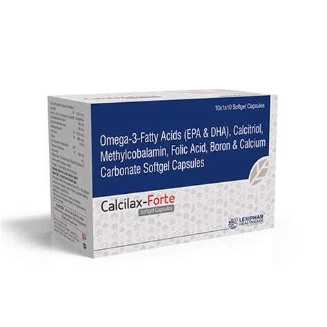 CALCILEX-FORTE Softgel Capsules Lexiphar Healthkare
