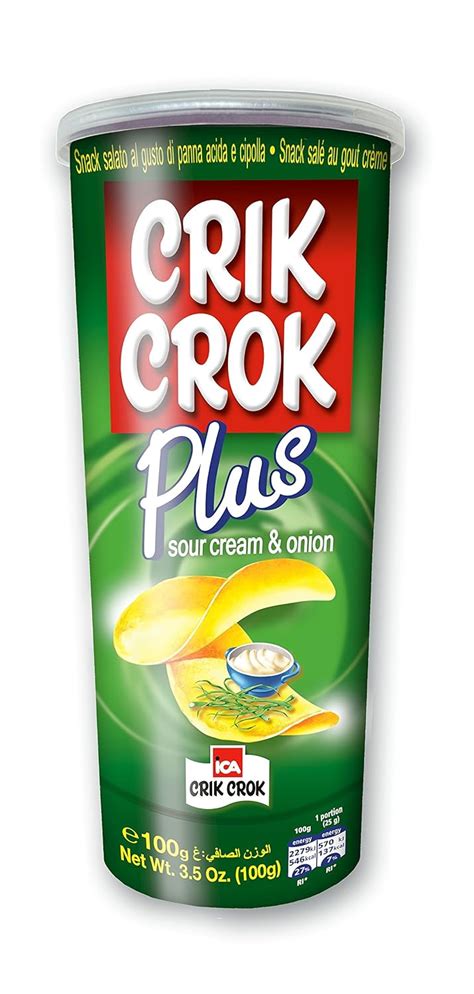 Crik Crok Plus Sour Cream and Onion, 100g : Amazon.in: Grocery ...