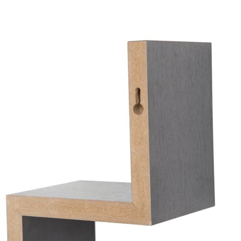 Buy W 3-Tier Wall Shelf - Brown from Home Centre at just INR 495.0