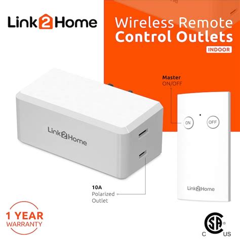 LINK2HOME Link2Homw Wireless Remote Control White/Matt Remote control ...