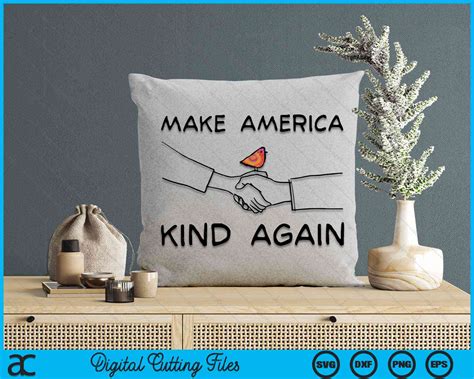 Make America Kind Again Shaking Hands SVG PNG Digital Cutting Files ...
