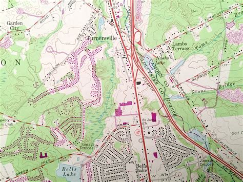 Antique Runnemede New Jersey 1967 US Geological Survey - Etsy UK