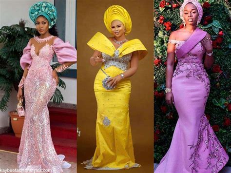 Best Lace and Satin Combination Styles for Ladies in 2023 and 2024 ...