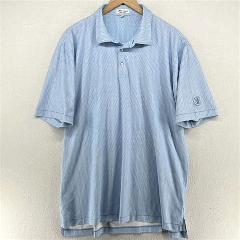 Peter Millar Peter Millar Mens Golf Polo Shirt Extra Large XL Blue ...