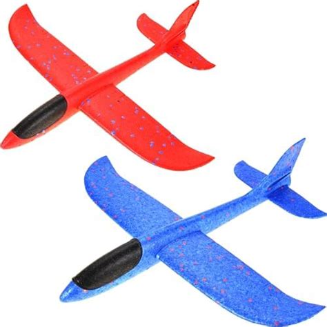 Buy Powertrc 17.5" Toy Throwing Foam Airplane | 2 Pack Of Foam Gliding ...