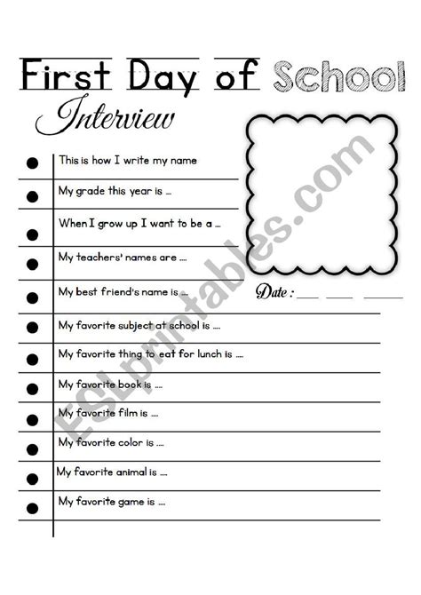 How Are You Today Class Interview Worksheet 的图像结果