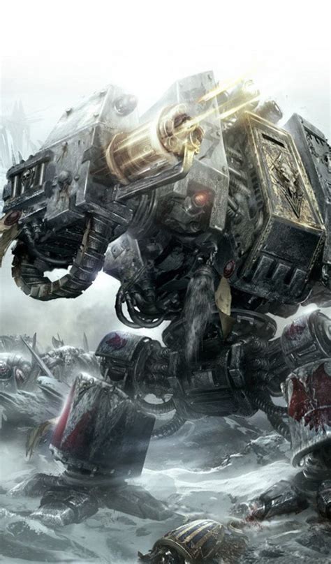 Download wallpaper space marines, Warhammer 40,000, drednot, section ...