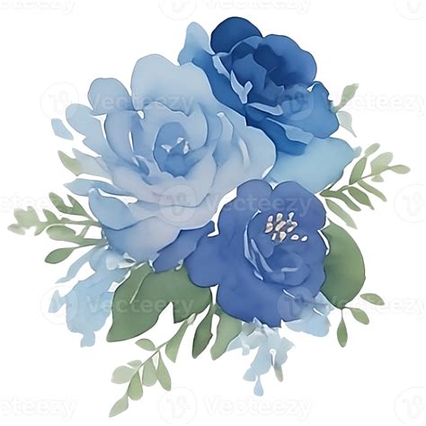 Blue flower clip art 27131939 PNG