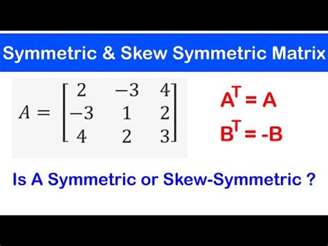 Image result for Skew Symmetric Matrix Example