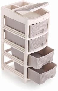 Liza Plastic Large Multi-Purpose Modular Drawer Rack Storage Portable ...
