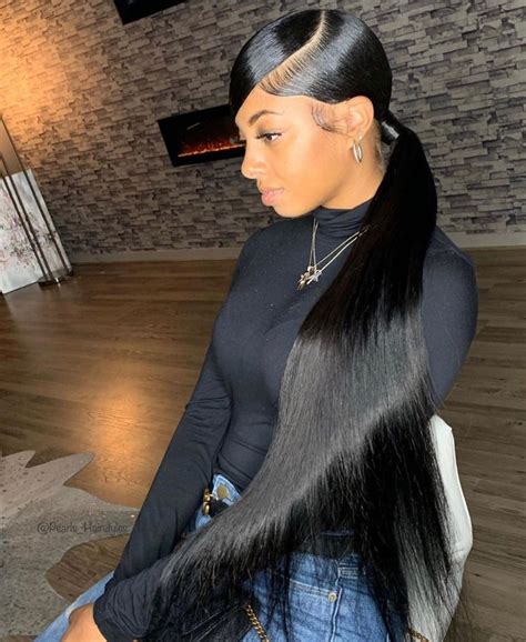 Pin on Ponytail Lover | Low ponytail hairstyles, Sleek ponytail ...
