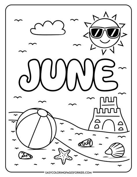 June Coloring Pages Kids