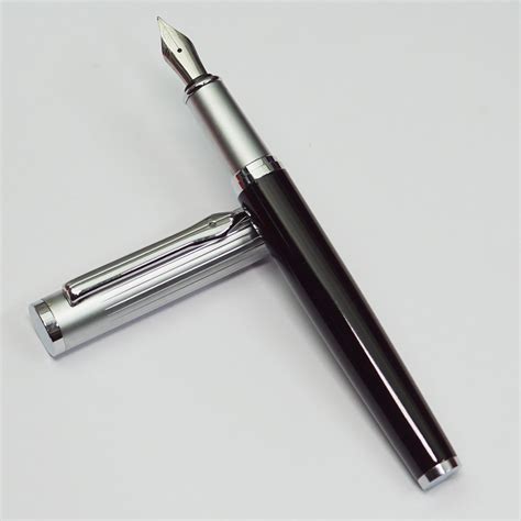 penhouse.in Black Color Body With Silver Cap Fine Nib Converter Type ...