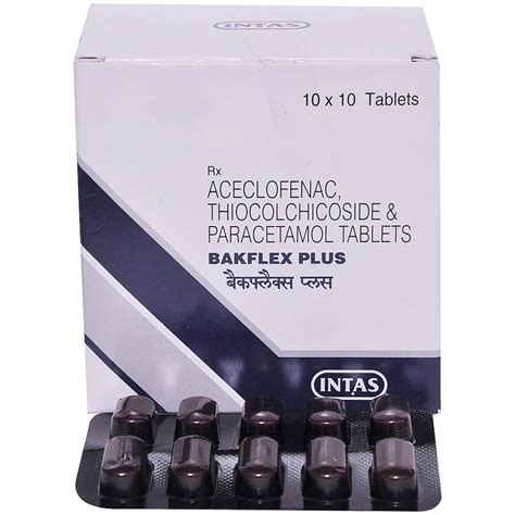 Bakflex Plus Tablet 10's Price, Uses, Side Effects, Composition ...