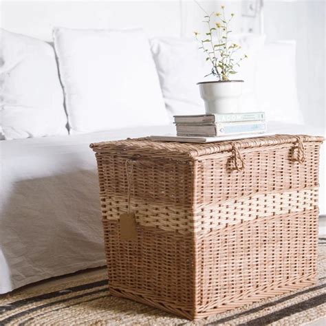 Wicker Box- Laundry/ Storage Basket – DaisyLife