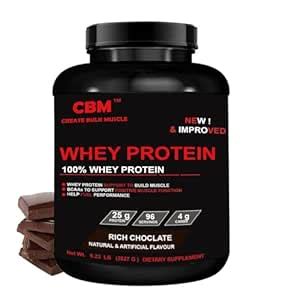 CBM CREATE BULK MUSCLE Whey Protein 3Kg Chocolate Flavor(3Kg,Chocolate ...