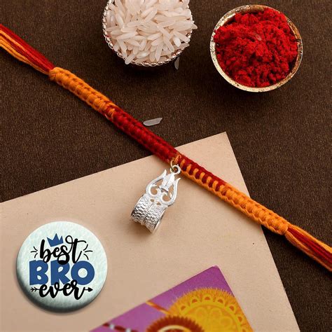 ascension Sterling Gold Plated Om Charm with Simplicity Moli Rakhi ...