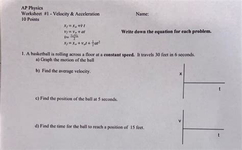 Image result for AP Physics Worksheet