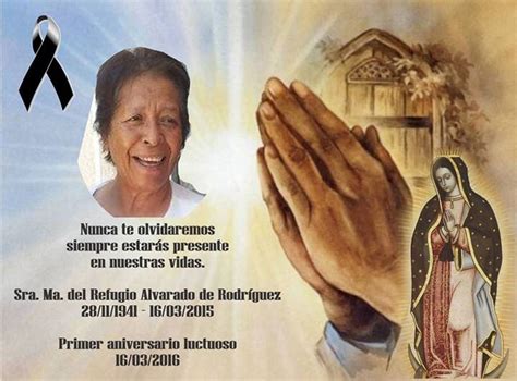 Misa del 1er Aniversario Luctuoso de la Sra, Ma. del Refugio Alvarado ...